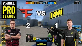 Faze vs NaVi - BEST HIGHLIGHT MOMENTS - ESL Pro League Season 17 - Semi-final | CSGO