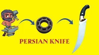 Turning a Rusty Bearing into a Persian Knife-녹슨 베어링을 페르시아 칼로 바꾸기