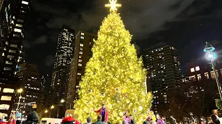 LIVE New York City SEAPORT Christmas Tree Lighting 2021 in Downtown Manhattan ✨🎄