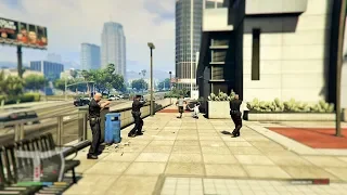 GTA 5 - Martin Madrazo's Gang VS The VESPUCCI POLICE STATION (GTA 5 Funny Moments)