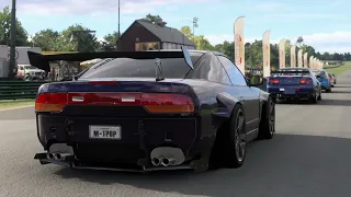 Forza Motorsport - Widebody 240sx - keeping my head down in my underpowered Nissan...