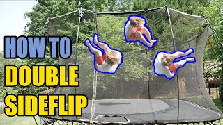 How to Double Sideflip on Trampoline | BEST TUTORIAL | You Can Learn in Only 5 Minutes! |