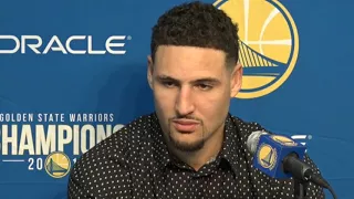 Klay Thompson FUNNY INTERVIEW ON DOG ROCCO "BLESSING TO HAVE HIM" + MORE | Postgame | Dec 15