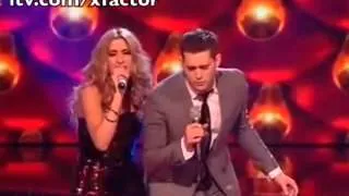 stacey solomon and  micheal buble feeling good(xfactor)