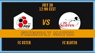 Friendly match. FC Uster - FC Kloten