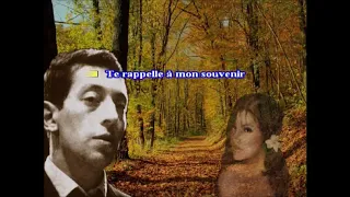 La chanson de Prévert - Serge Gainbourg - karaoké