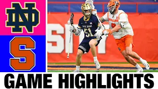 #1 Notre Dame vs #3 Syracuse Lacrosse Highlights | 2024 College Lacrosse | NCAA Lacrosse