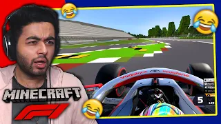 FORMULA 1 MINECRAFT?! INSANE MONZA TRACK MADE IN MINECRAFT!