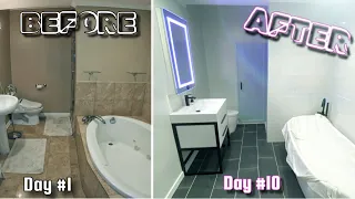 AMAZING Master Bathroom Renovation! DIY Time-Lapse | Start to Finish