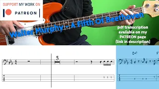 Walter Murphy - A Fifth Of Beethoven (Bass cover with tabs)