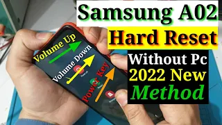A02 Reset 2022 | Samsung A02 Hard Reset | Samsung A02 Password Unlock | A02 Forgot Pin Pattern Lock.