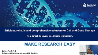 Efficient, Reliable and Comprehensive Solution for CGT from Target Discovery to Clinical Development