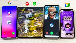 IMO, TrueCaller, Meet & Incoming Call Pixel 8 Pro + Z Fold 5 + OnePLUS Nord + iPhone Xs