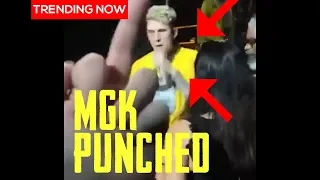 MGK punched by a Eminem fan 🤛