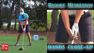 BROOKE HENDERSON (HANDS THRU IMPACT) SLOW MOTION DRIVER GOLF SWING