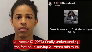 uk rapper SJ OFB finally understanding the fact he is serving 21 years minimum #ukdrill