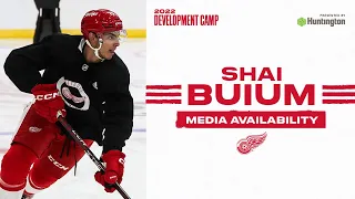 Shai Buium at Detroit Red Wings Development Camp