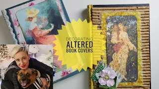 Decorating  Altered book covers!