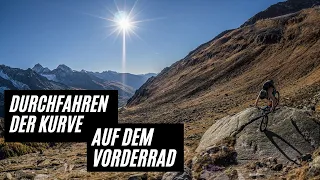 Durchfahren der Kurve auf dem Vorderrad / Mountainbike Kurventechnik Teil 4 / FREERIDE INC. AUSTRIA