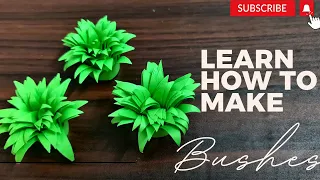 Paper Small Bushes | Easy Paper Bushes Craft  | Fake Plant - Step by Step Tutorial
