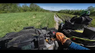 2 Kingquads,  and  LOUD Can-Am go for a ride
