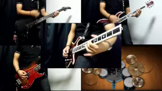 X JAPAN - 紅（Kurenai）を弾いてみた - Guitar/Bass cover 【～完コピに向かって～】