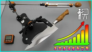 Algorithm for SHARPENING KNIVES on a knife sharpener for a NEWBIE | 8 steps of sharpening knives.