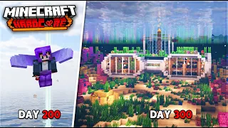 I Survived 300 Days In Ocean Only World In Minecraft Hardcore | Minecraft 100 days Hindi.