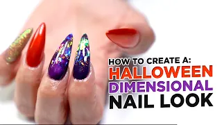 How to Create: Halloween Inspired Dimensional Nails | Full Gel Nail Set