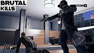 Watch Dogs Remastered™ Smooth Brutal Kills!|Aiden Pearce Gameplay!