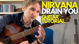 Drain You by Nirvana Guitar Tutorial - Guitar Lessons with Stuart!