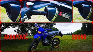 YAMAHA XT 125X AKRAPOVIČ EXHAUST SOUND (DB KILLER VS NO DB KILLER)