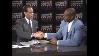Charles Barkley's First NBA on TNT Analysis (Bulls-Knicks 1992)