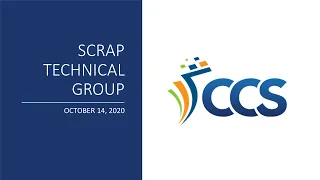 SCRAP Advisory Group - October 14, 2020