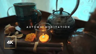 Calm Music and Tea TimeㅣAutumn Ambience Relaxing Music for Studying, Resting and Sleepingㅣ4K