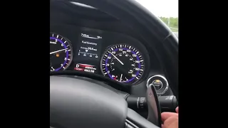 Infiniti Q50s tuned top speed run