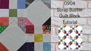 0904 Scrap Buster Free Quilt Block Tutorial