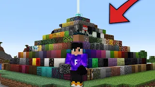 FIZ UM BEACON COM TODOS OS BLOCOS DO MINECRAFT