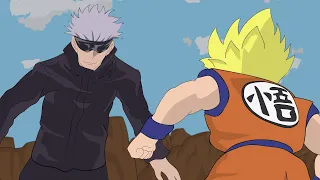 Gojo Satoru vs Goku | Animation