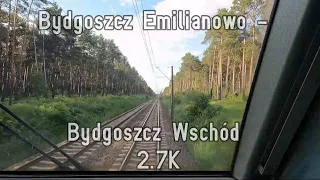 [ CabView ] - Bydgoszcz Emilianowo - Bydgoszcz Wschód - test kamerki 2.7k  - Paprykowe Filmy cz.1