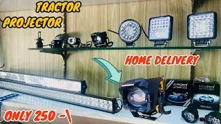 tractor led bar lights🔥| best led projector | HARISH MODIFICATION