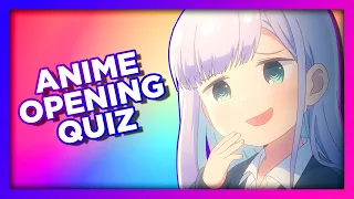 ANIME OPENING QUIZ - 50 Openings [VERY EASY - VERY HARD]