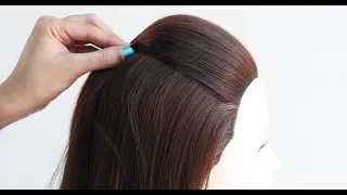 simple ponytail hairstyle for outgoing | dutch braid | hairstyle for travel | easy hairstyle