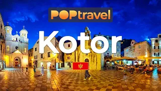 KOTOR, Montenegro 🇲🇪 - Night Tour - 4K 60fps (UHD)