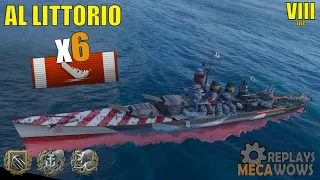 AL Littorio 6 Kills & 104k Damage | World of Warships Gameplay