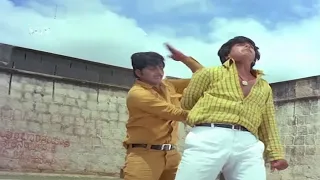 Dr. Vishnuvardhan and Rebel Star Ambarish Super Fighting Scene | Nagarahavu Kannada Movie | Shivaram