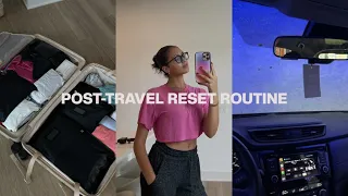 My Post-Travel Reset Routine | Unpacking, Unboxing Packages, Catching Up on Work + Cooking!