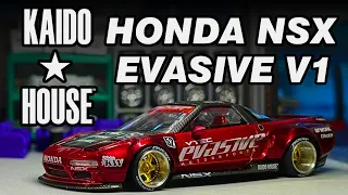 Unboxing & Showcase Kaido House Honda NSX Evasive V1 (with comparison to Hobby Japan Honda NSX)