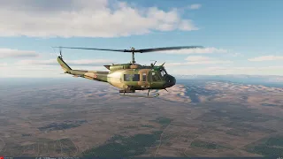 DCS: My first Huey UH-1H flight (ending not so good!)