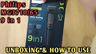 Philips MG3710/65 Multi Trimer l 9 in 1 l Unboxing & Review